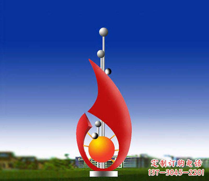 郑州色彩斑斓的水滴雕塑