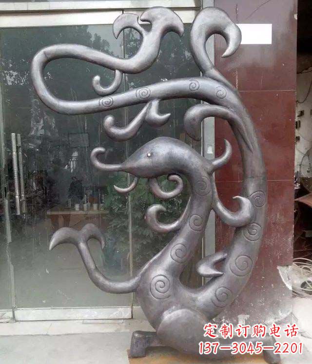 郑州抽象蛇景观动物铜雕