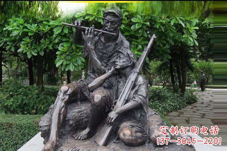 郑州红军战士雕塑——抒发军旅情怀