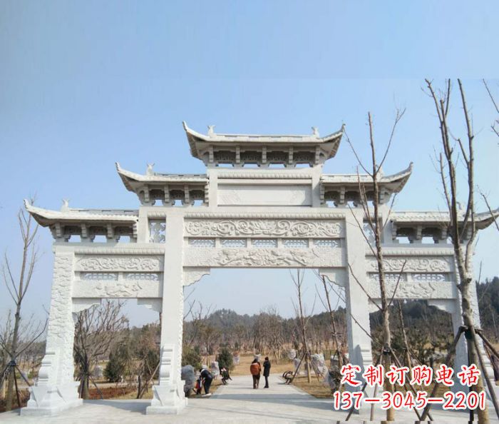 郑州“村口三门石雕牌楼”——悠久历史的见证