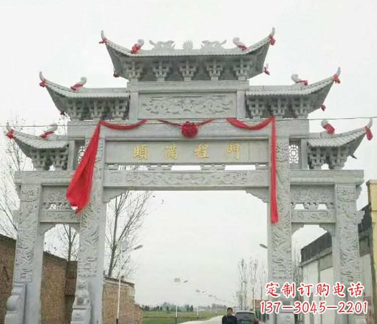 郑州牌坊雕塑纪念历史,传承文化