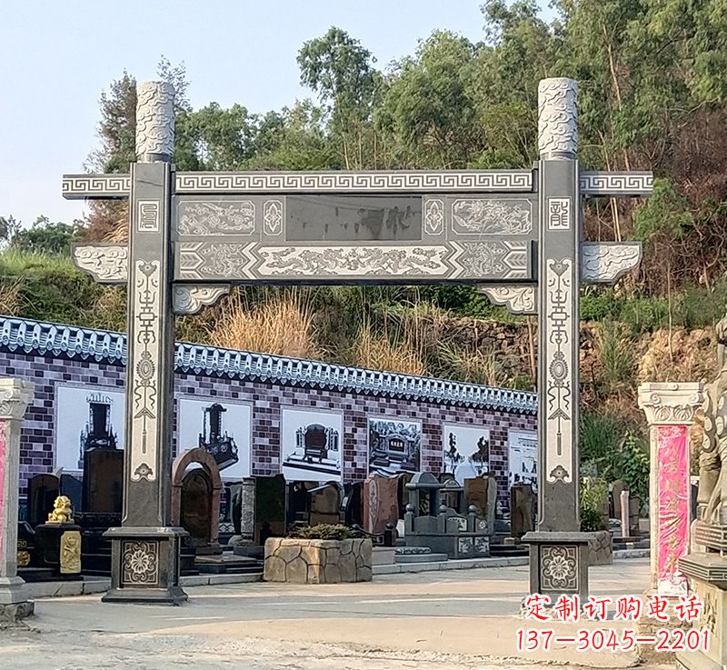 郑州古村牌坊雕塑精湛技艺的经典之作