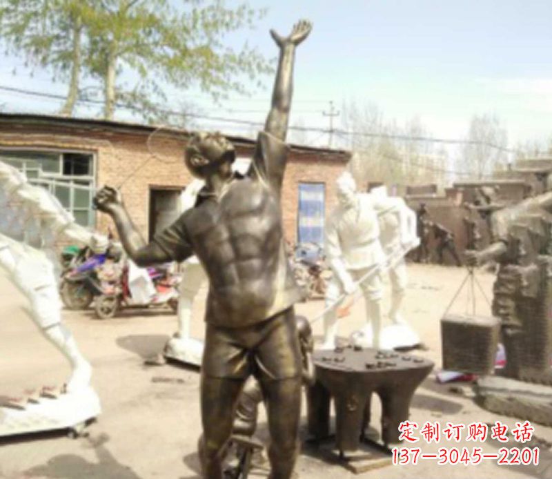 郑州羽毛球雕塑传承运动精神