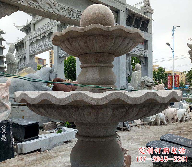 郑州大理石多层喷泉石雕