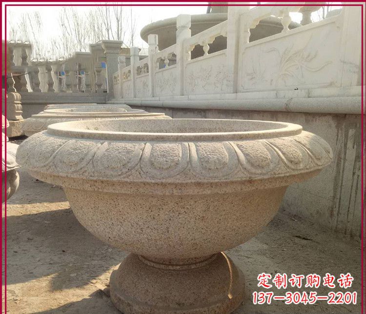 郑州大理石花盆雕塑