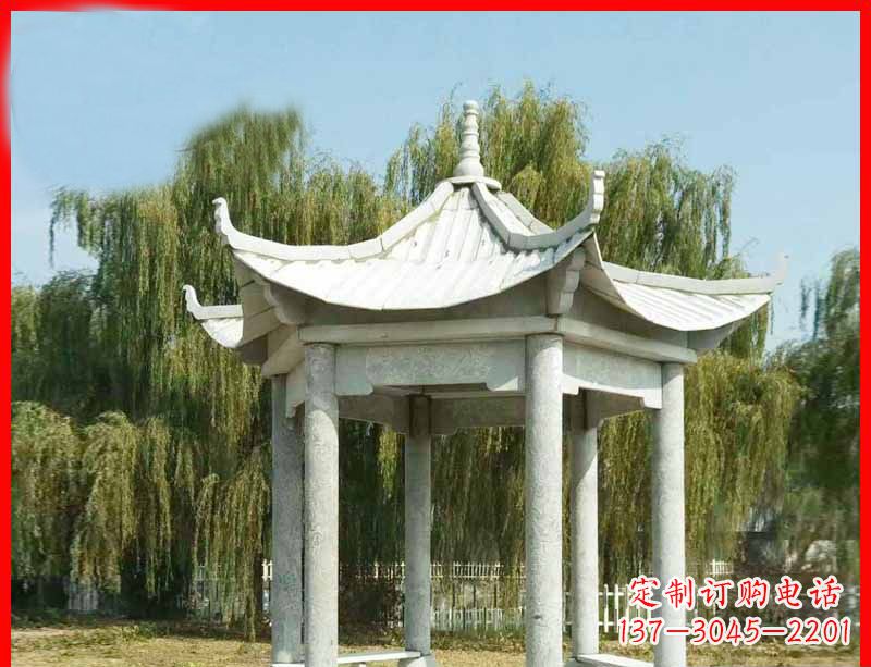 郑州精美大理石凉亭雕塑