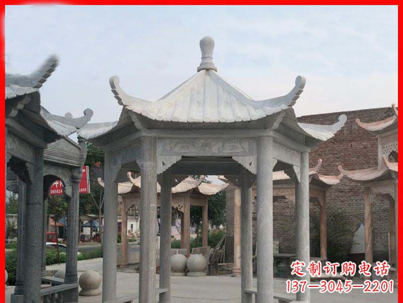 郑州大理石凉亭石雕