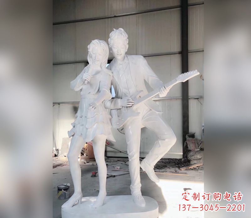 郑州精美大理石吉他雕塑