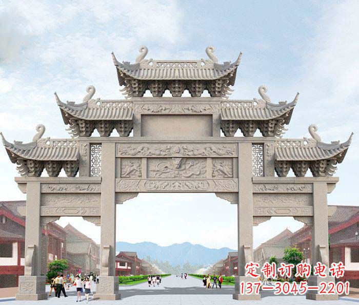 郑州大理石牌坊石雕艺术品