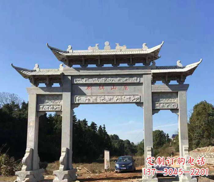 郑州精美石雕牌坊雕塑