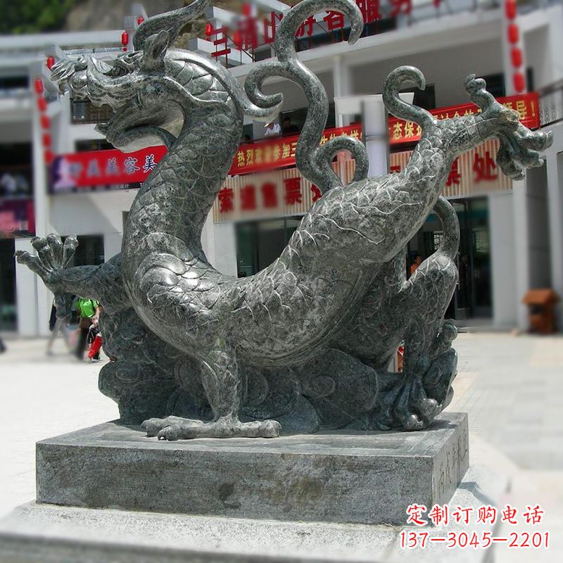 郑州传统的象征——大理石青龙雕塑