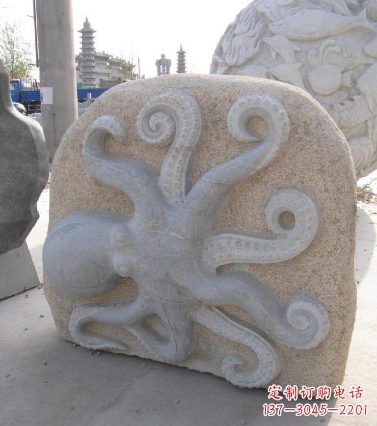 郑州精美大理石章鱼雕塑