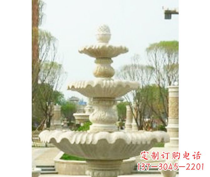 郑州大型多层喷泉石雕 (3)