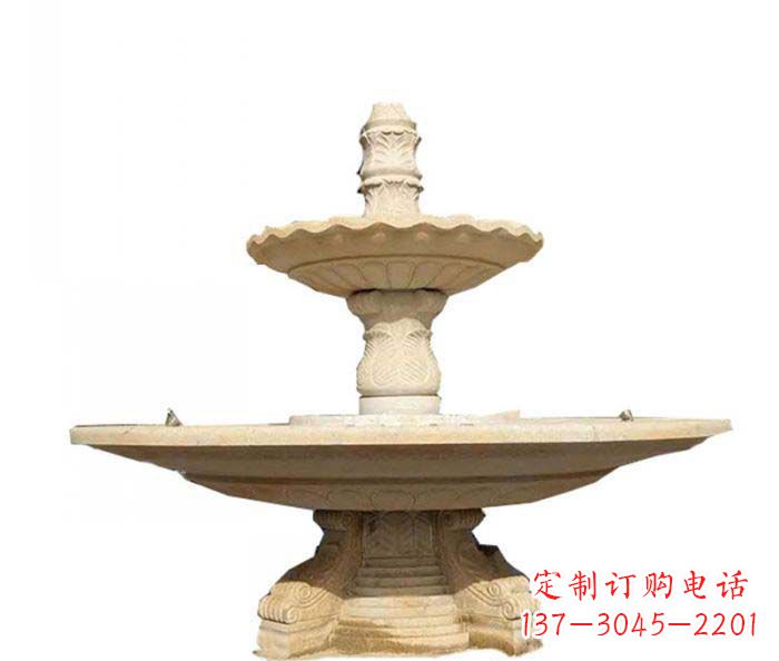郑州大型多层喷泉石雕 (2)