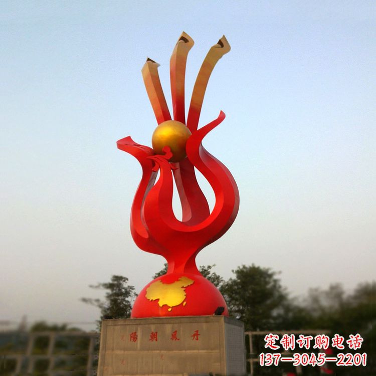 郑州精美不锈钢凤凰雕塑