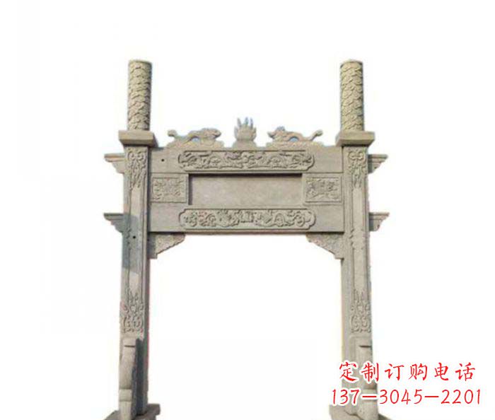 郑州产品名称中领雕塑-牌坊石雕