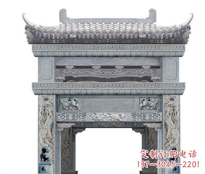 郑州精美石雕牌坊雕塑