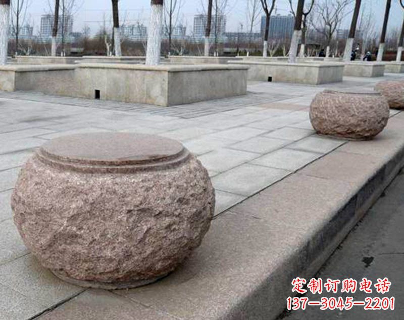 郑州灯笼型公园广场装饰石球