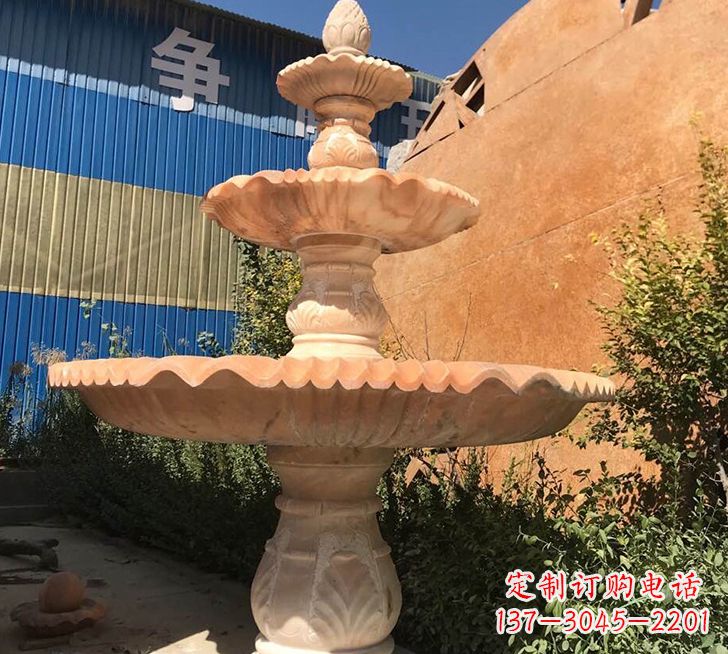 郑州跌水盆喷泉石雕——精美的喷泉雕塑