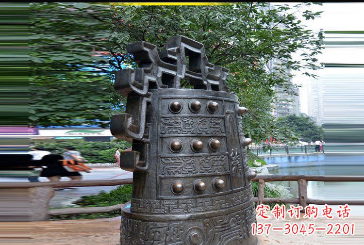 郑州法制铜钟公园景观铜雕