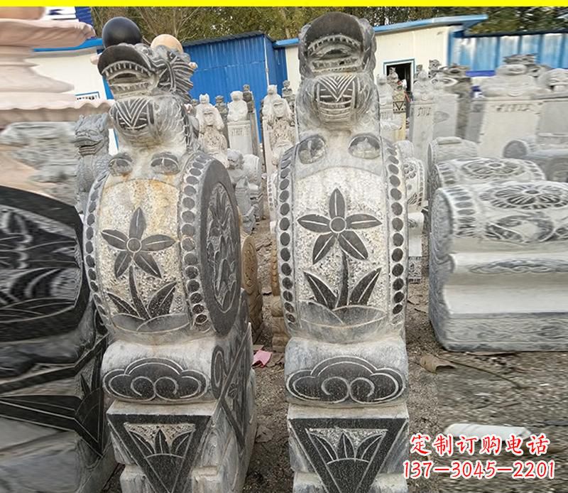 郑州仿古石门墩雕塑,传承历史文化