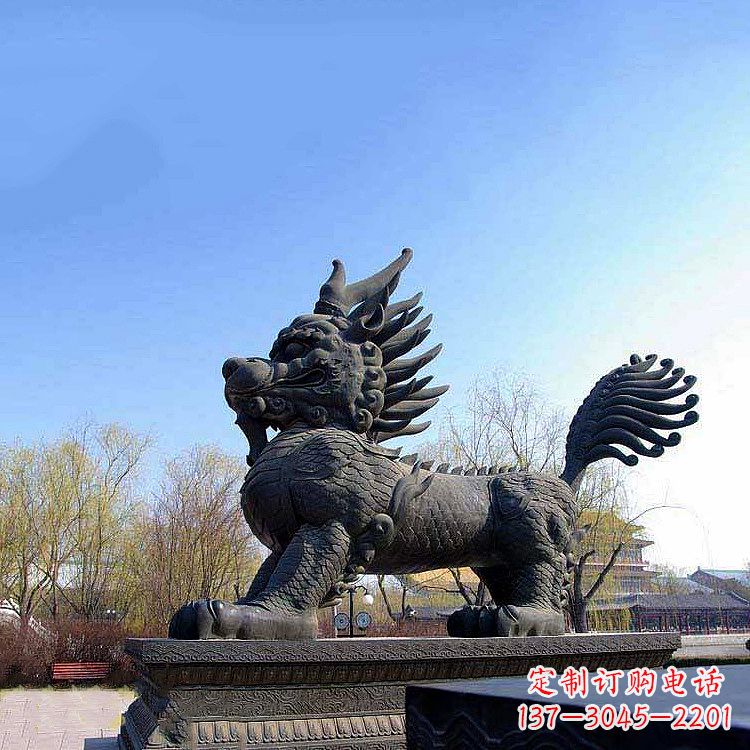郑州古典麒麟雕塑,精美绝伦