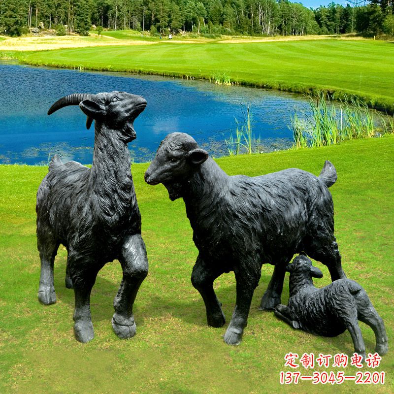 郑州 雕刻经典,匠心独具,黑山羊雕塑