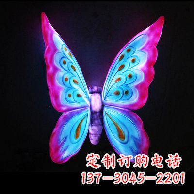 郑州完美粉色蝴蝶雕塑
