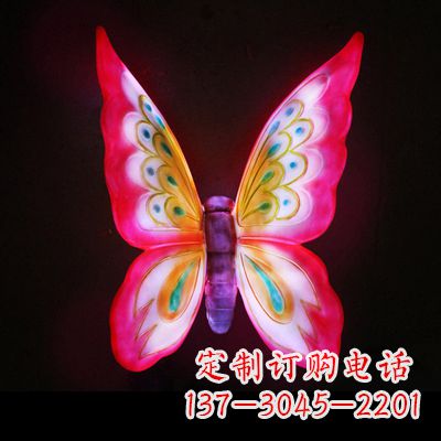 郑州定制发光蝴蝶雕塑
