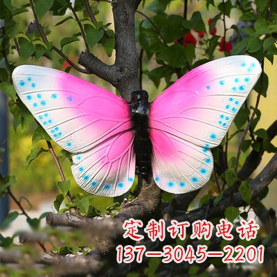 郑州粉红蝴蝶塑像——引领你的精灵之旅