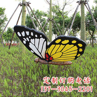 郑州 黄白黑款蝴蝶雕塑