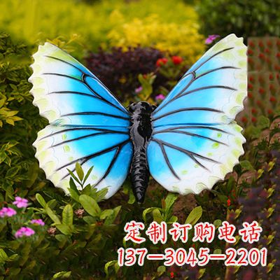 郑州蓝白蝴蝶镶嵌雕塑