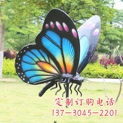 郑州蓝蝴蝶雕塑-让你的室内空间焕发生机