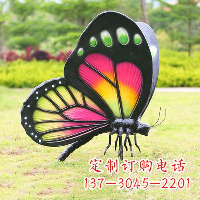 郑州仿真蝴蝶_品红色款405x78x110