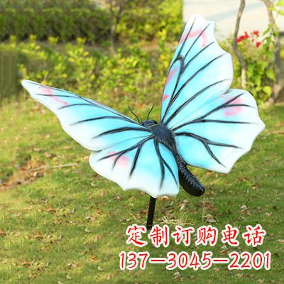 郑州浅蓝白色蝴蝶雕塑