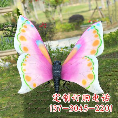 郑州紫白色蝴蝶雕塑