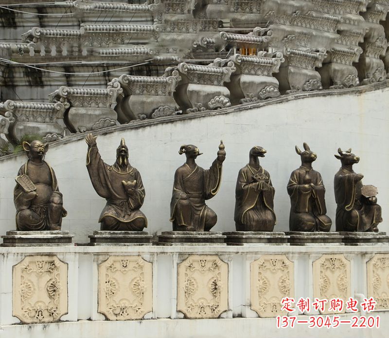 郑州十二生肖铜雕塑定制