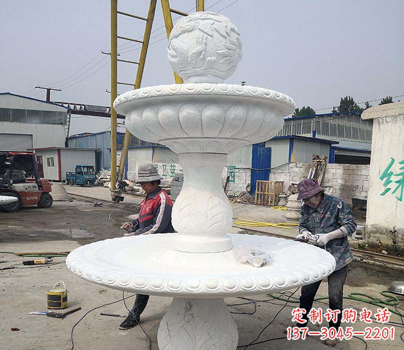 郑州风水球喷泉石雕塑