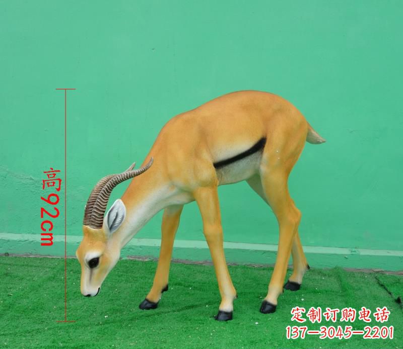 郑州玻璃钢仿真羚羊雕塑