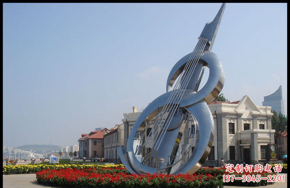 郑州YFZD-001不锈钢抽象大提琴雕塑