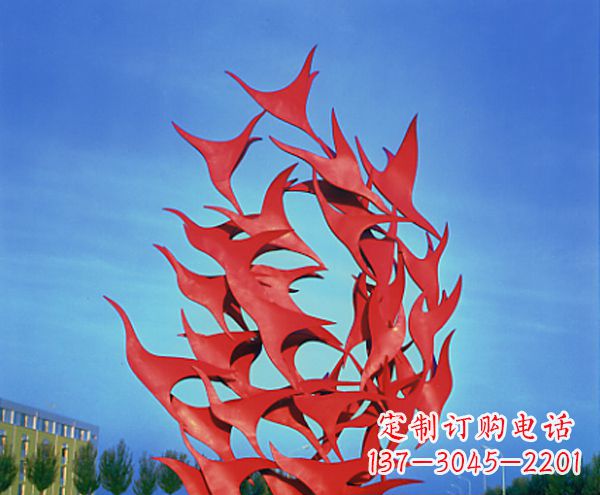 郑州立体不锈钢大雁雕塑