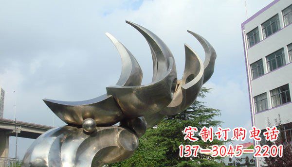 郑州中领雕塑出品不锈钢海鸥雕塑