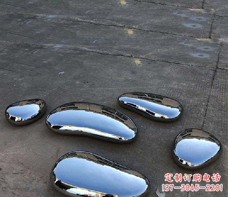 郑州不锈钢水滴景观雕塑美轮美奂,营造自然灵动