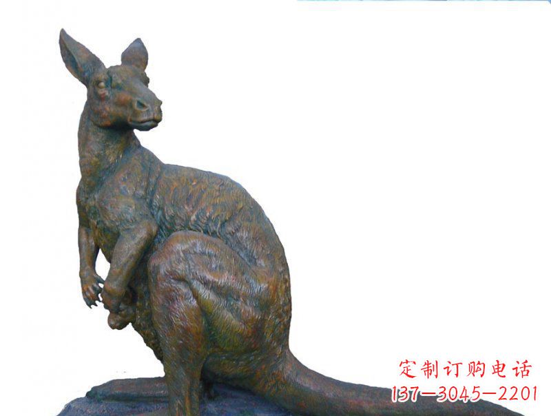 郑州精致工艺铜袋鼠雕塑