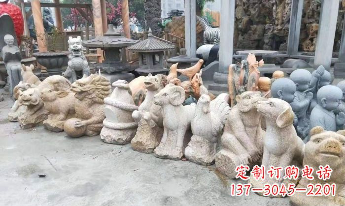 郑州十二生肖动物雕塑