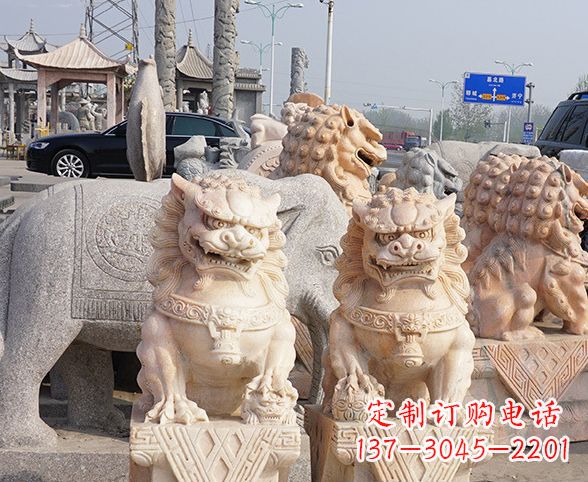 郑州中领雕塑狮子石雕,传承经典,赋予新生