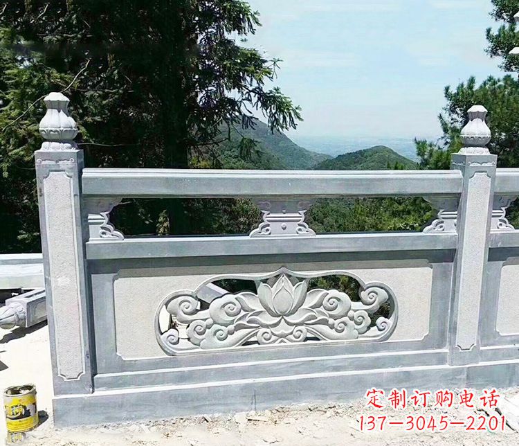 郑州公园仿古石栏板景观石雕 (8)