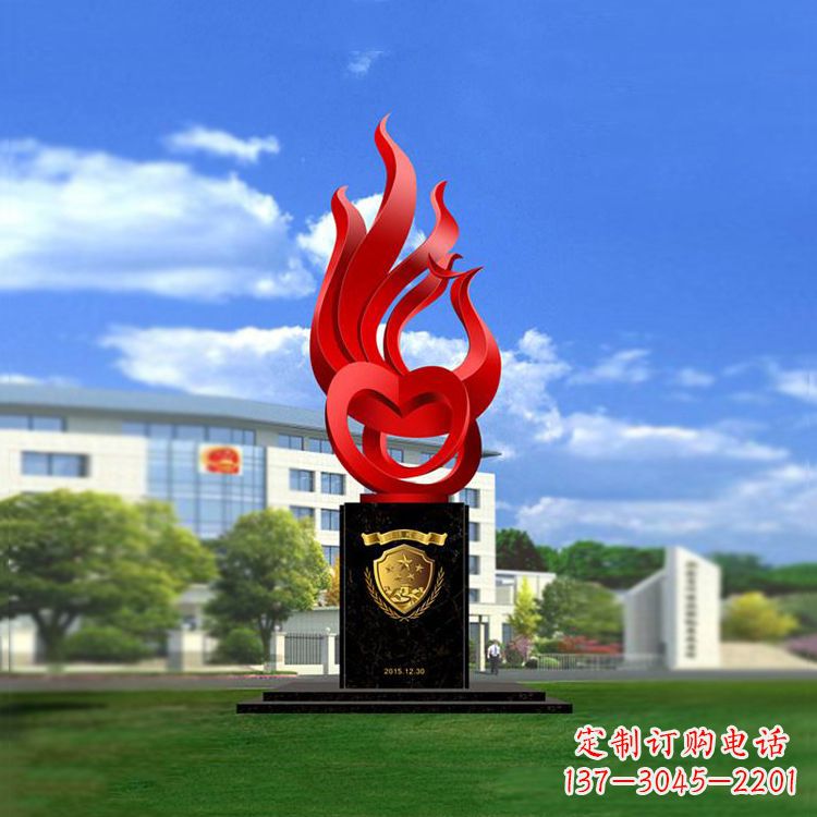 郑州公园凤凰雕塑不锈钢景观雕塑