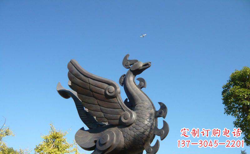 郑州艺术雕塑 | 公园凤凰铜雕