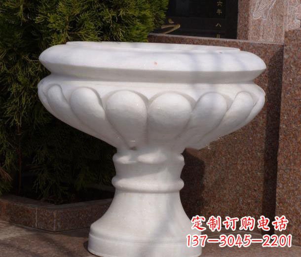 郑州中领雕塑——汉白玉花盆石雕